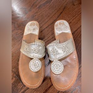 Jack Rogers Jacks Flat Sandals Platinum